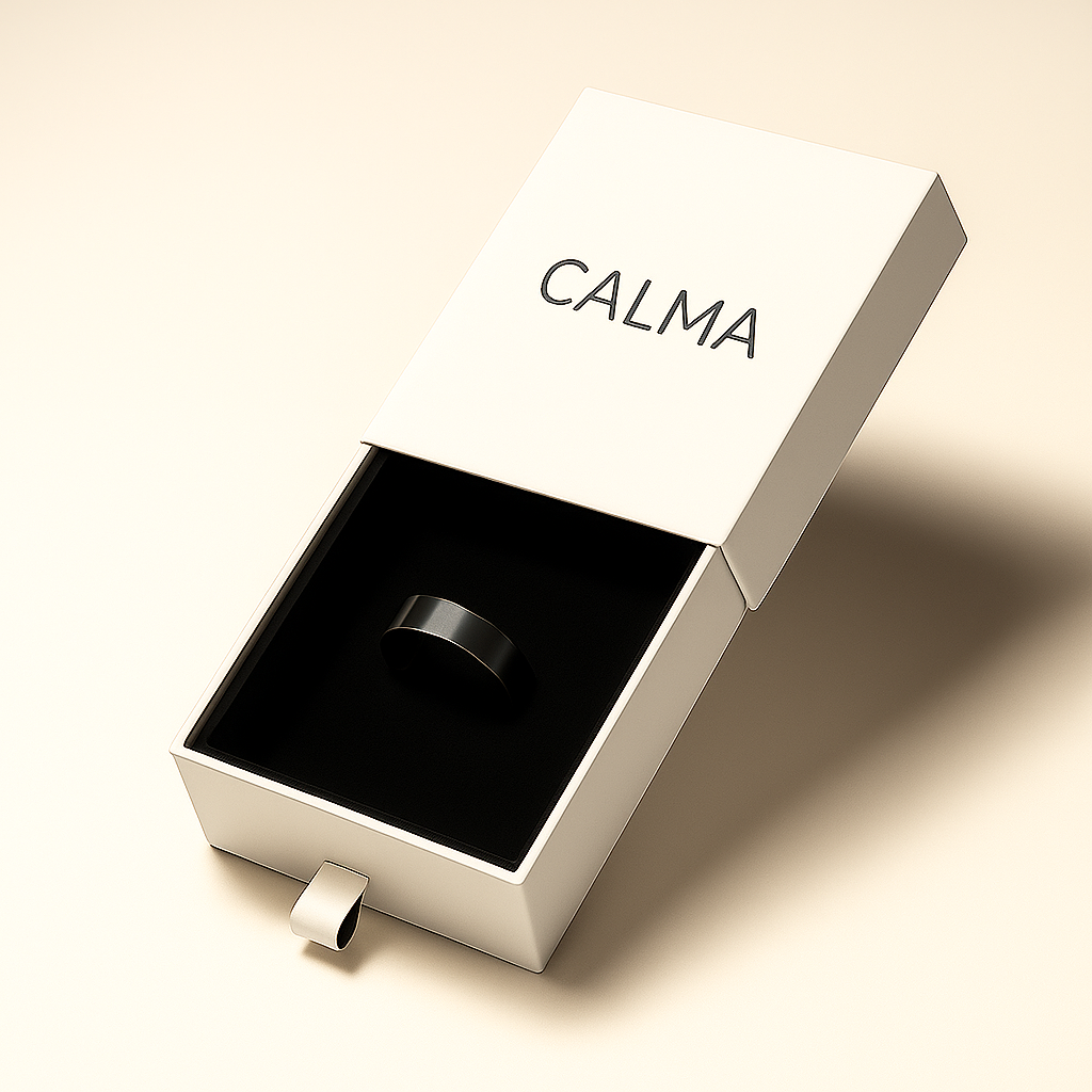 Anillo Magnético Calma™ – Negro Elegancia