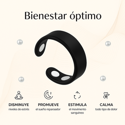 Anillo Magnético Calma™ – Negro Elegancia