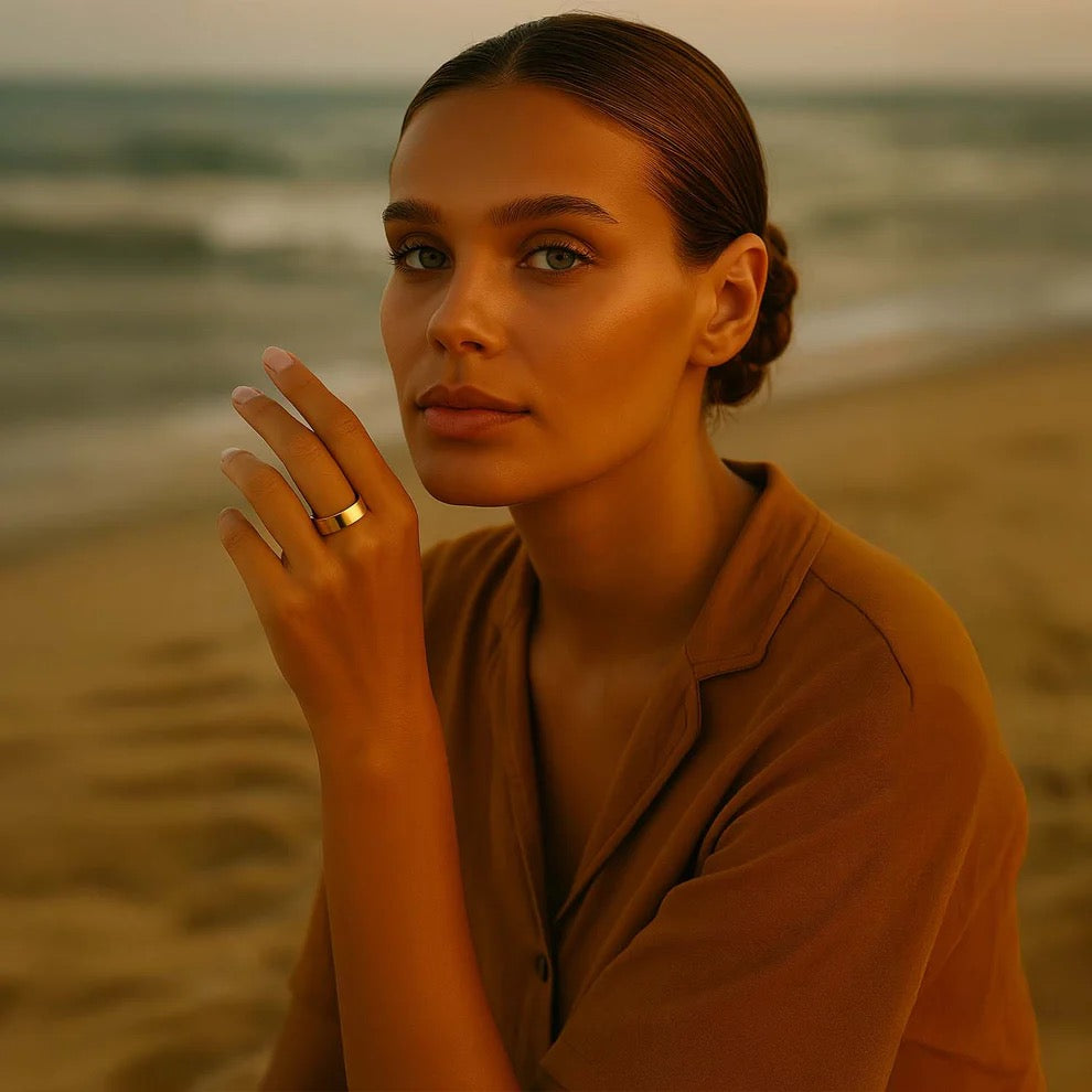 Anillo Magnético Calma™ – Oro Ámbar 18K