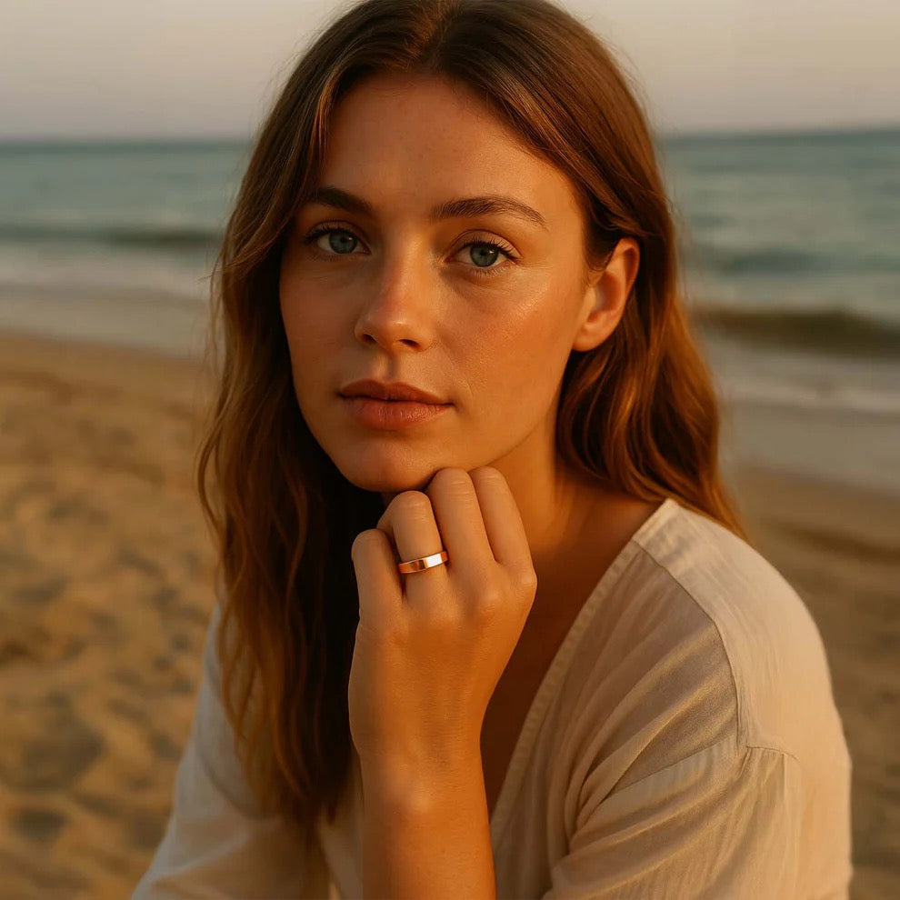 Anillo Magnético Calma™ – Oro Rosa Elegancia