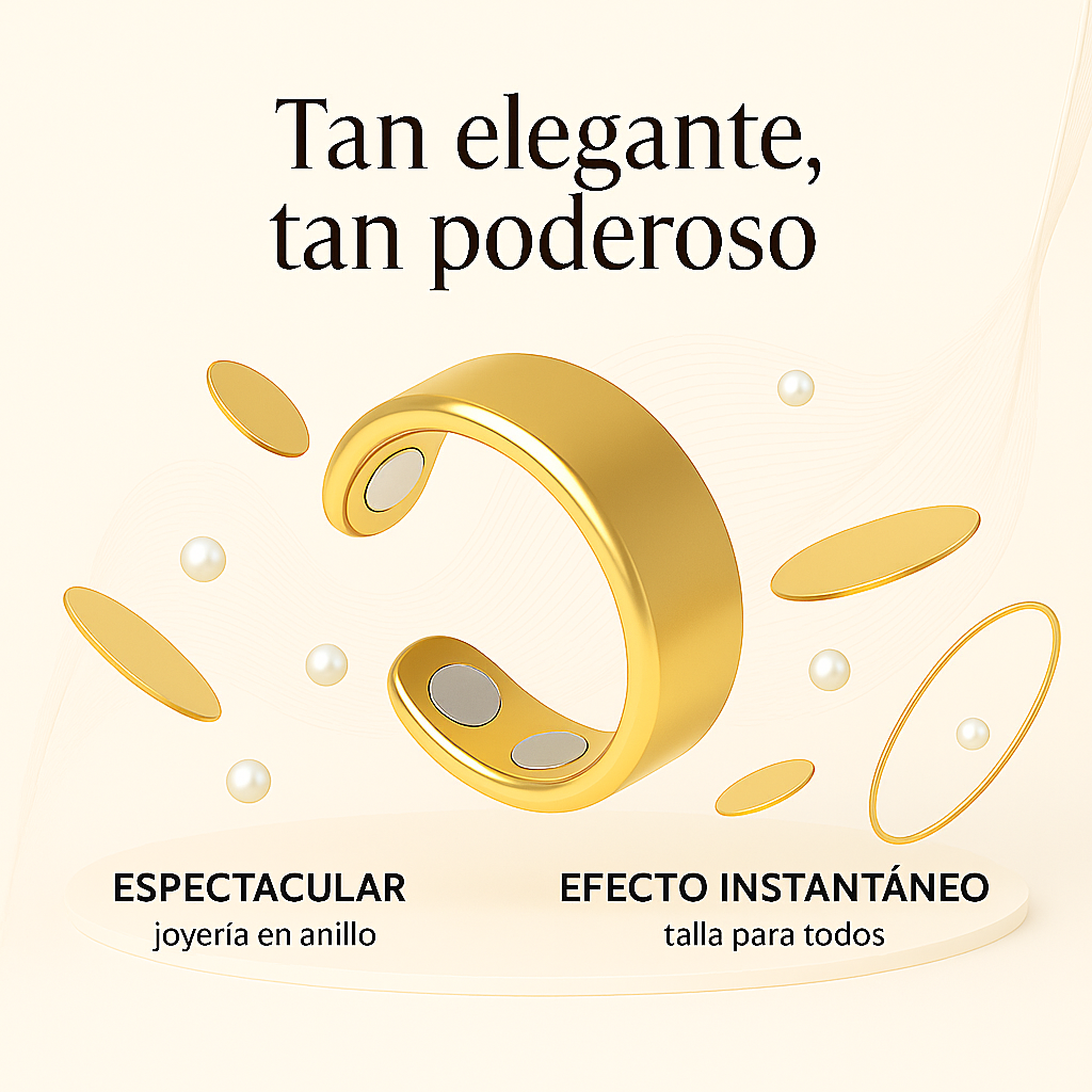 Anillo Magnético Calma™ – Oro Ámbar 18K