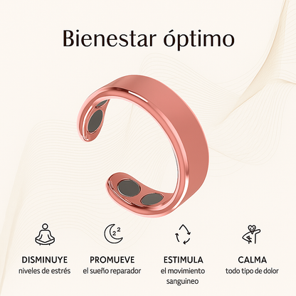 Anillo Magnético Calma™ – Oro Rosa Elegancia