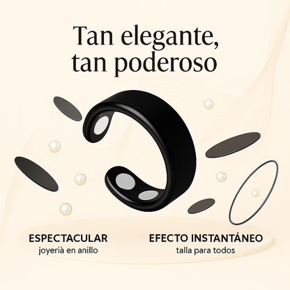 Anillo Magnético Calma™ – Negro Elegancia